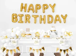 Ballongbanner - "Happy Birthday" - Gull