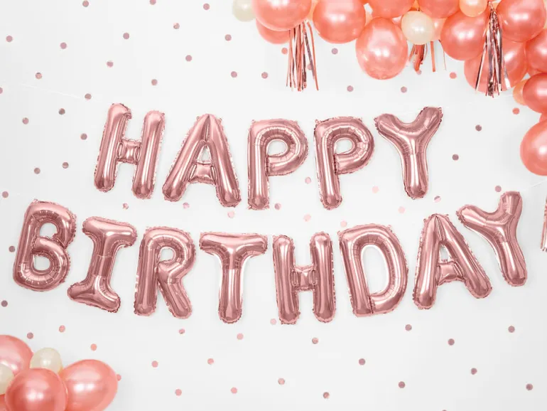 Ballongbanner - "Happy Birthday"