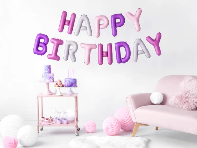 Ballongbanner - "Happy Birthday"