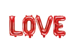 Ballongbanner - "Love" - Rød Folie