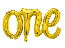 Ballongbanner - "One" - Gull Folie