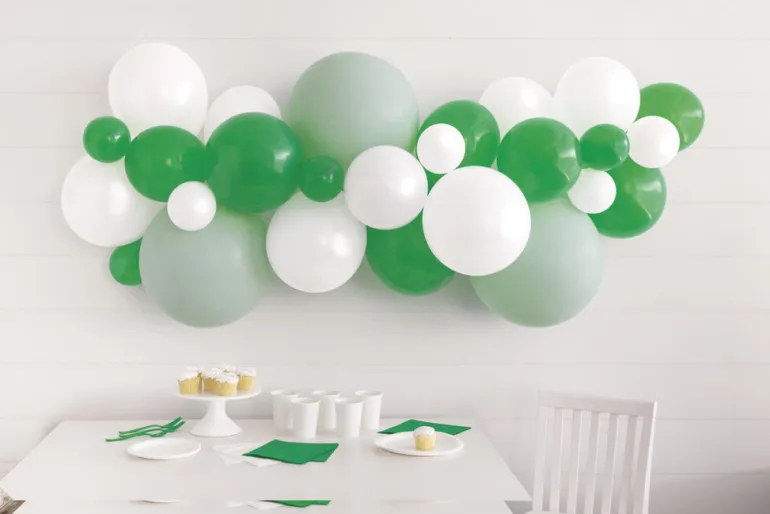 Ballongbuekit - Hvit/Grønn - Botanical