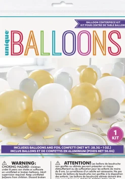 Ballongbue til Bord - Gull, Hvit & Sølv