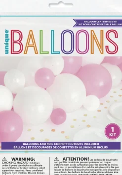 Ballongbue til Bord - Rosa & Hvit
