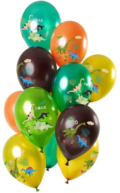Ballongbukett - Dinosaur - 12 Ballonger