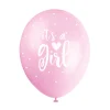 Ballonger Assortert - "it's a Girl" Rosa