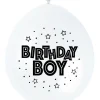 Ballonger - "Birthday Boy" - Blå og Hvit