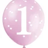 Ballonger - Første Bursdag - Rosa Ruter