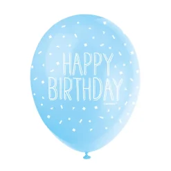 Ballonger - "Happy Birthday" Blå