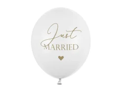 Ballonger - "Just Married" - Hvit
