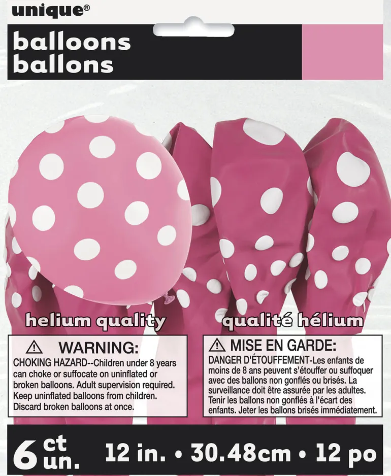 Ballonger med Prikker - Rosa