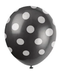 Ballonger med Prikker - Svart
