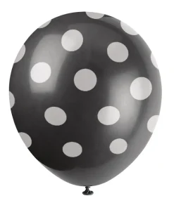 Ballonger med Prikker - Svart