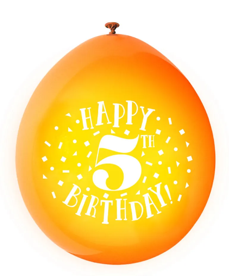 Ballonger - 5 År "Happy 5th Birthday"