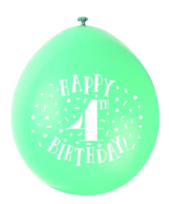 Ballonger - 4 År "Happy 4th Birthday"