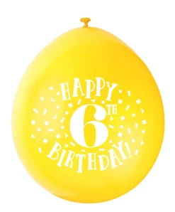 Ballonger - 6 År "Happy 6th Birthday"