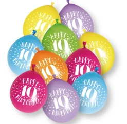Ballonger - 10 År "Happy 10th Birthday"