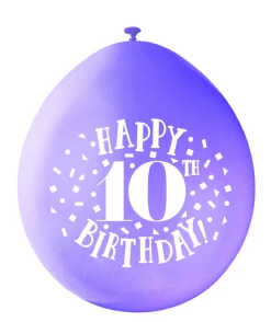 Ballonger - 10 År "Happy 10th Birthday"