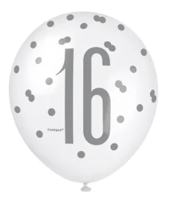 Ballonger - 16 År - Rosa & Sølv