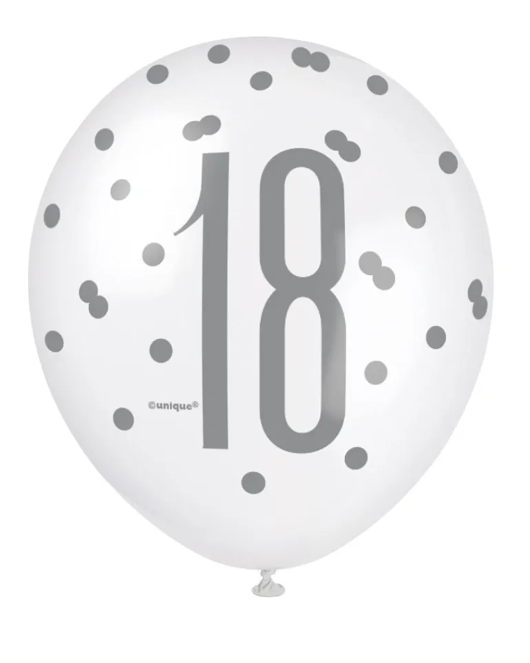 Ballonger - 18-årsdag - Blå & Sølv