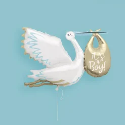Ballongfigur - "It's a Boy" - Stork