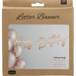 Banner rosegull - "Happy ** Birthday"