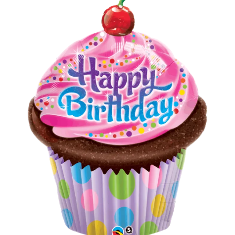 Birthday Frosted Cupcake