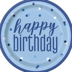 Blå & Sølv Glitz - 