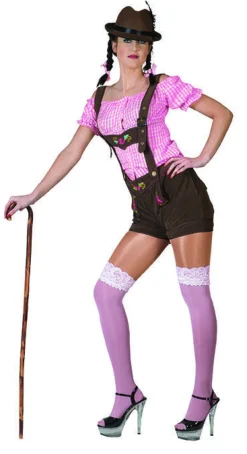 Bluse - Oktoberfest - Hvit/Rosa