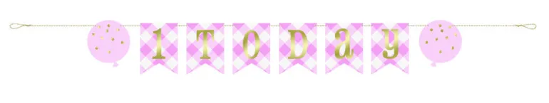 Bokstavbanner - Første Bursdag