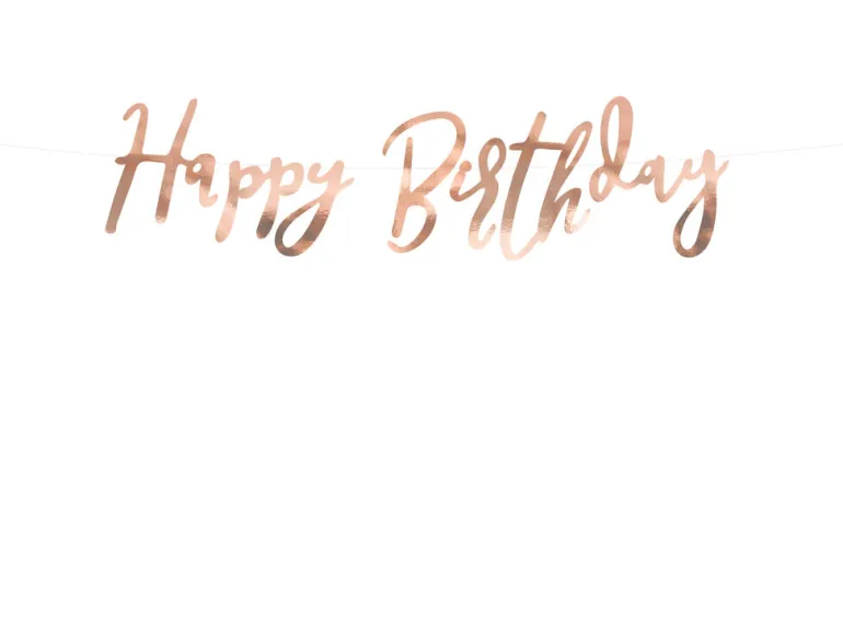 Bokstavbanner - "Happy Birthday"