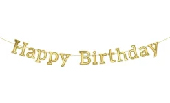 Bokstavbanner "Happy Birthday" - Glossy