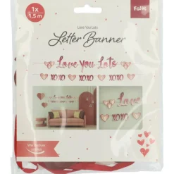 Bokstavbanner - "Love you lots" - "XOXO"
