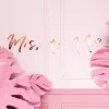Bokstavbanner - "Miss to Mrs" - Rosegull