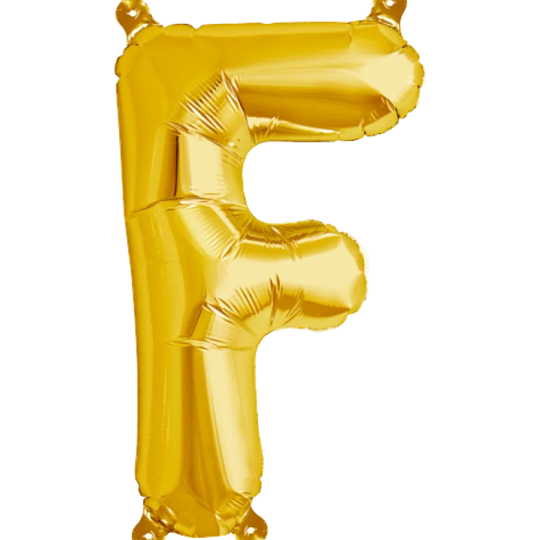 Bokstav F Gold