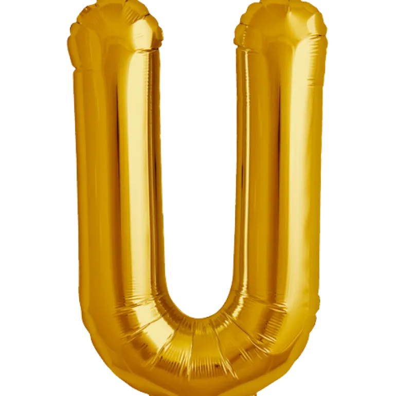 Bokstav U Gold