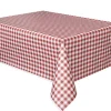 Bordduk Plast - Gingham Rød