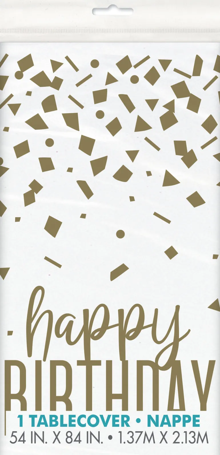 Bordduk Plast - Konfetti Happy Birthday