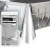 Bordduk Plast - Metallic Sølv