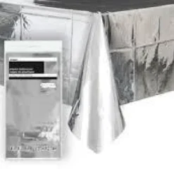 Bordduk Plast - Metallic Sølv