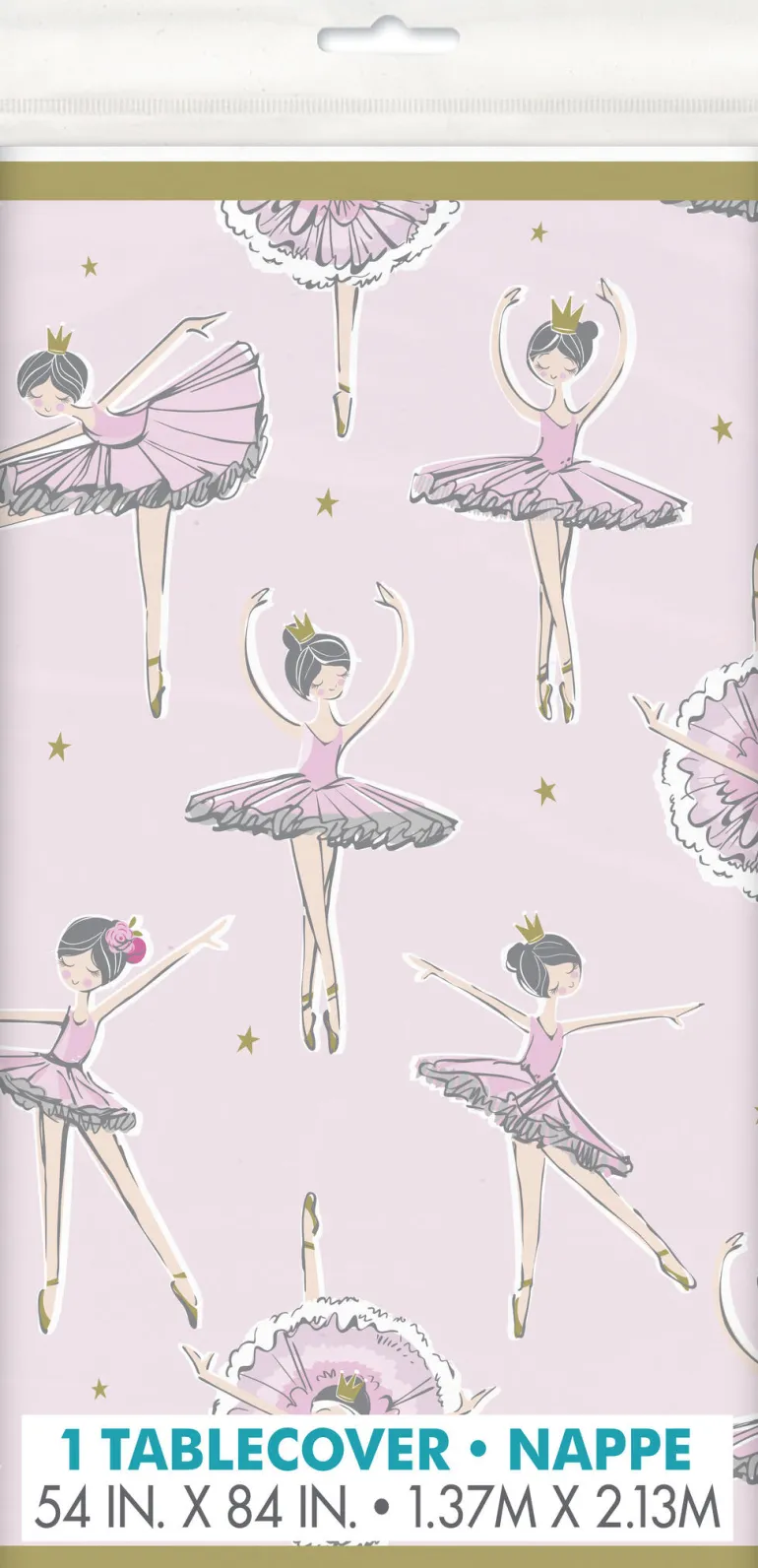 Bordduk Plast - Rosa Ballerina - 1 År