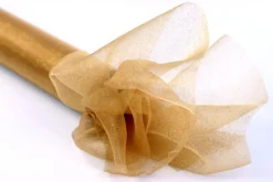 Bordløper - Organza - Glitter Gull