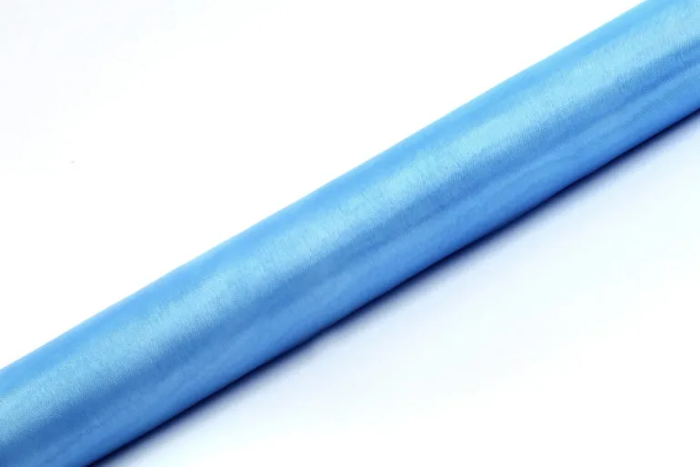 Bordløper - Organza - Lys Blå Tekstil