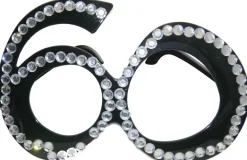 Briller - 60-årsdag - Diamant Svart