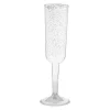 Champagneglass - Glitter Sølv
