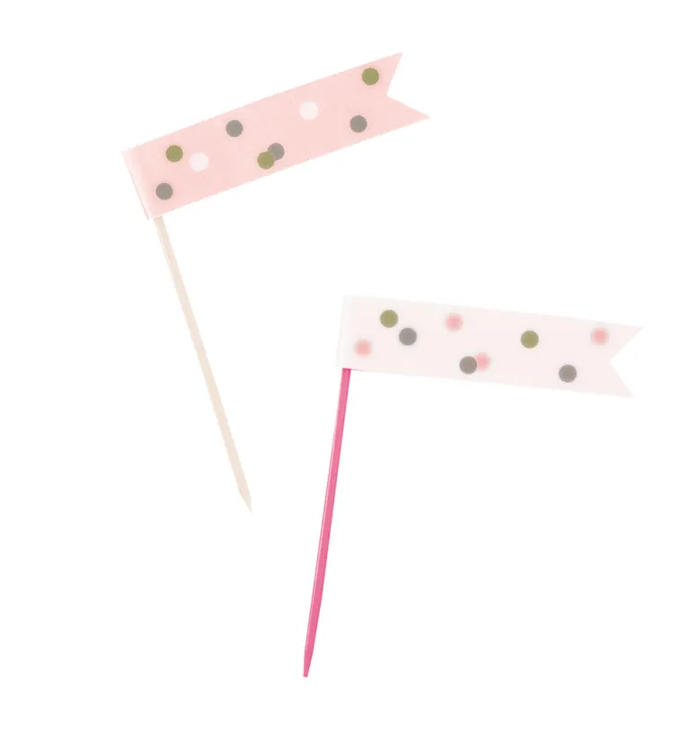 Cocktailpinner Picks - Flagg - Rosegull