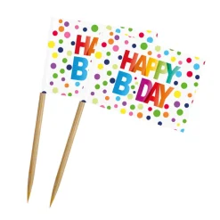 Cocktailpinner - Picks - "Happy Bday"