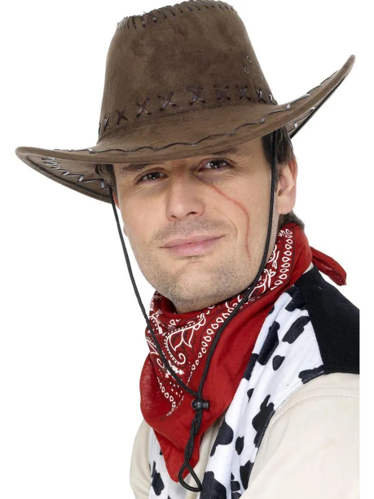 Cowboyhatt - Semsket - Brun