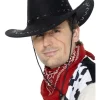 Cowboyhatt - Semsket - Sort