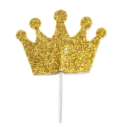 Cupcake Topper - Glitter Prinsessekrone